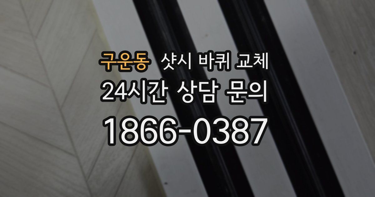 구운동 샷시 바퀴 교체