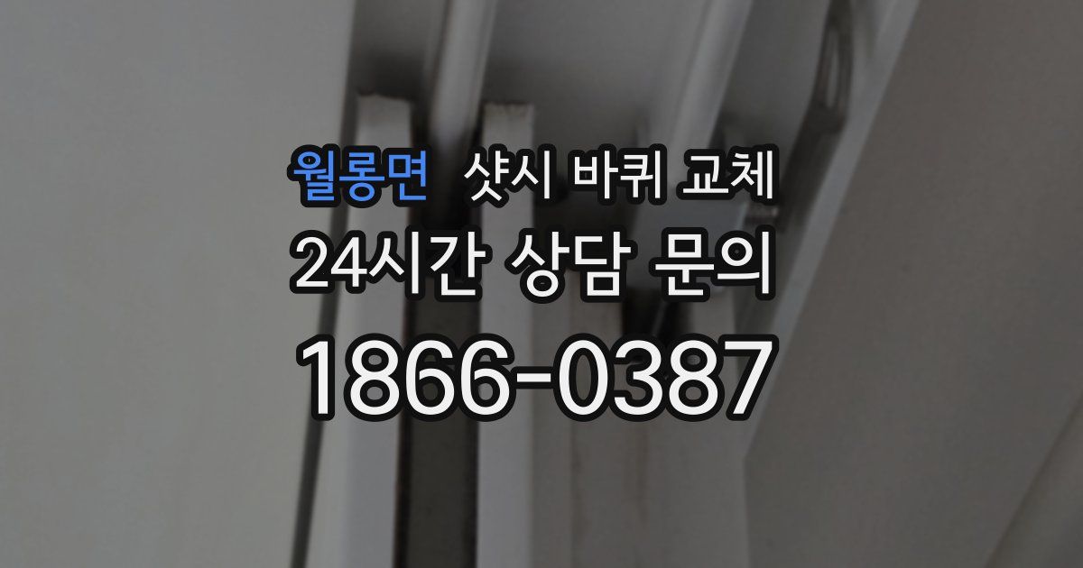 월롱면 샷시 바퀴 교체
