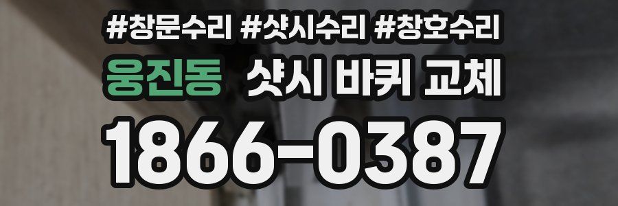 웅진동 샷시 바퀴 교체
