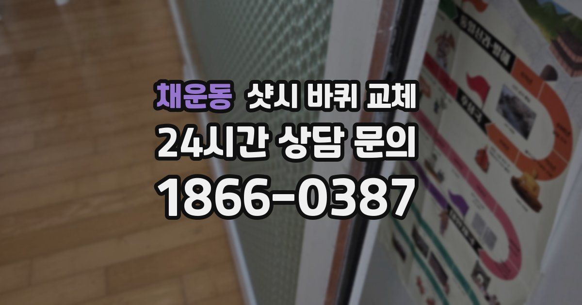 채운동 샷시 바퀴 교체