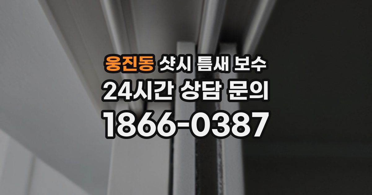 웅진동 샷시 틈새 보수