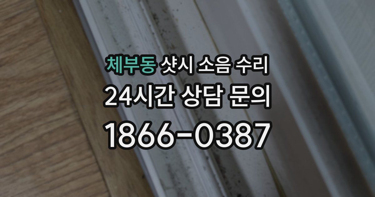 체부동 샷시 소음 수리