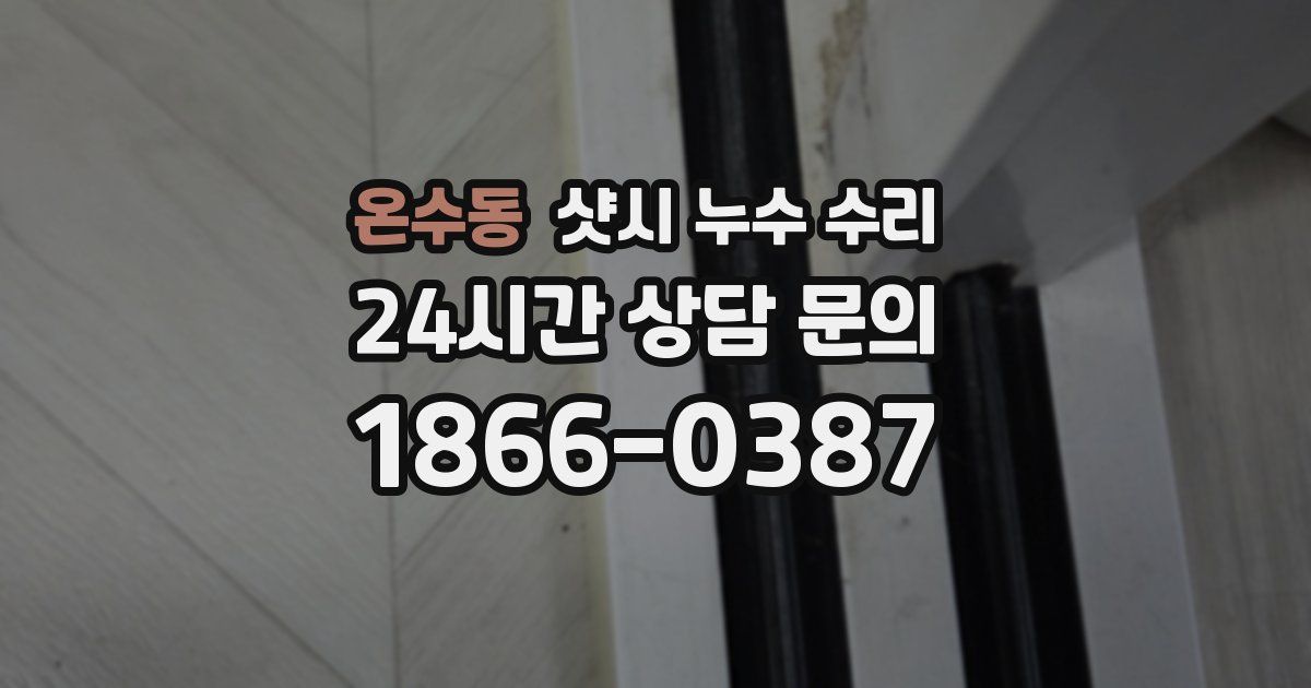 온수동 샷시 누수 수리