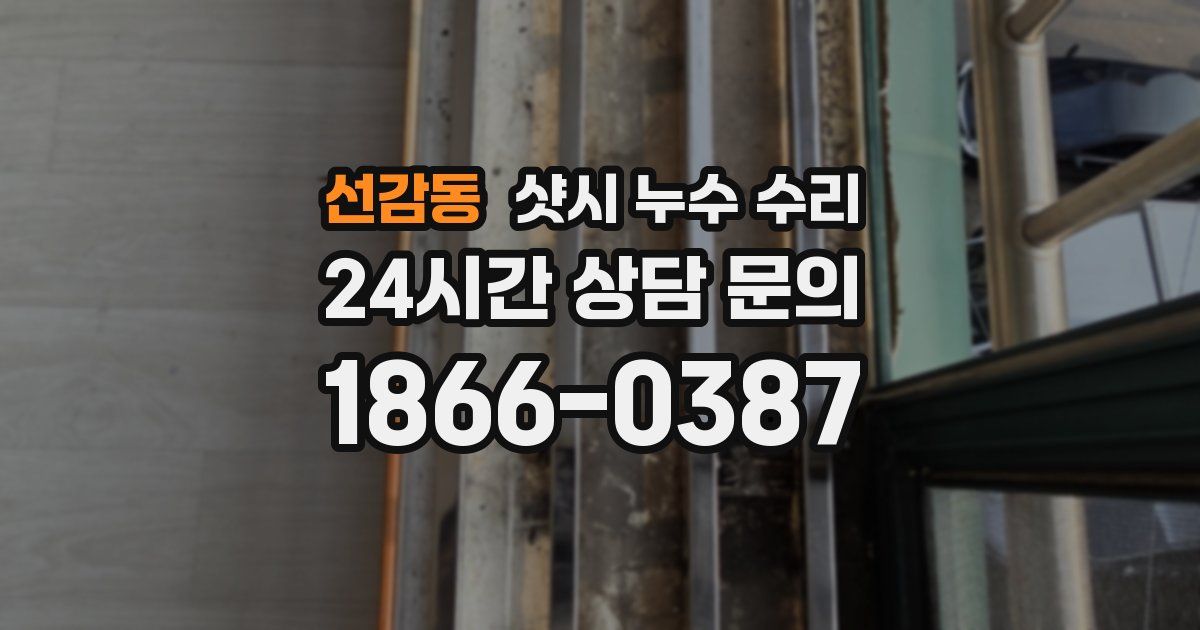 선감동 샷시 누수 수리