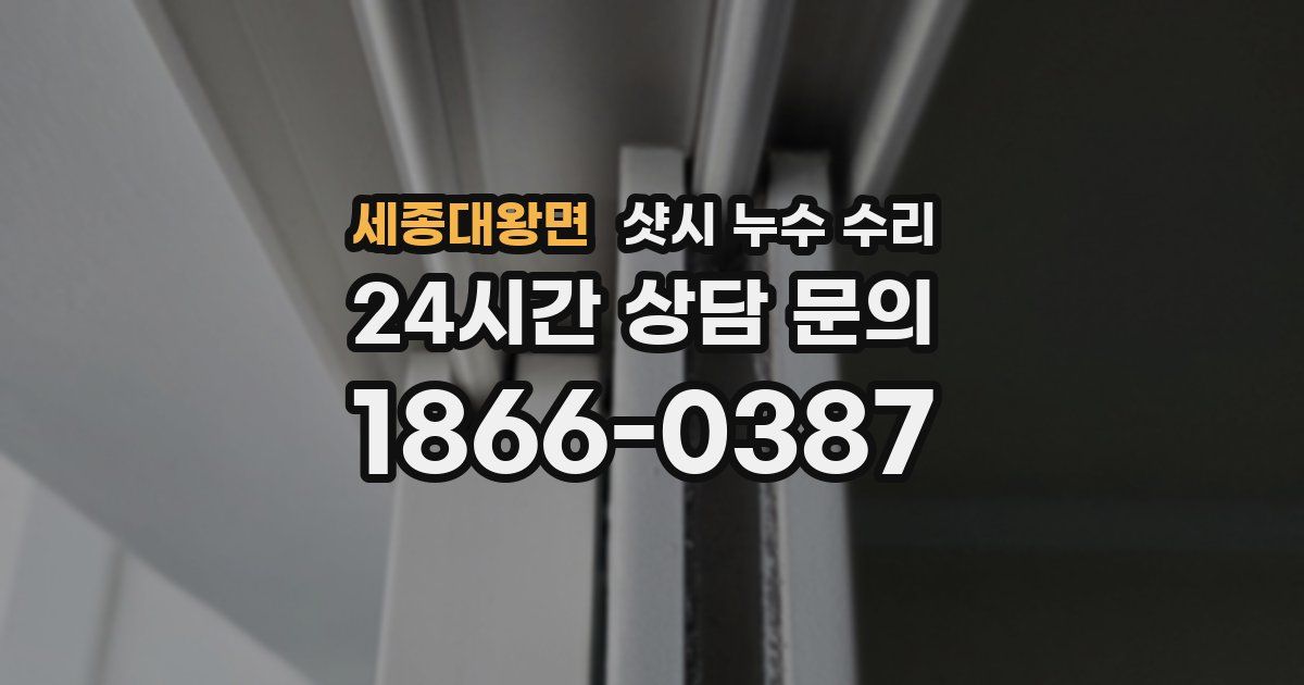 세종대왕면 샷시 누수 수리