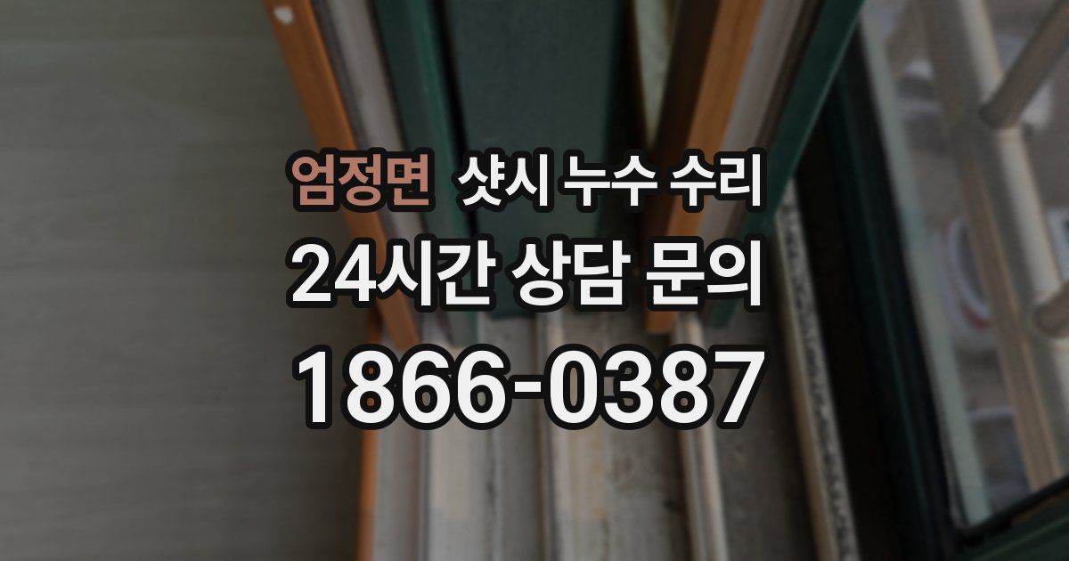엄정면 샷시 누수 수리