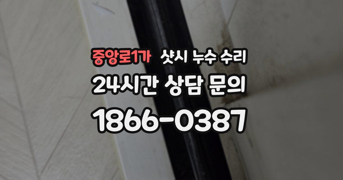 중앙로1가 샷시 누수 수리