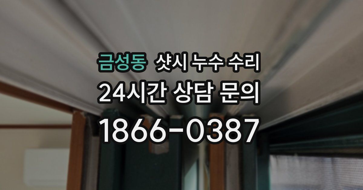 금성동 샷시 누수 수리