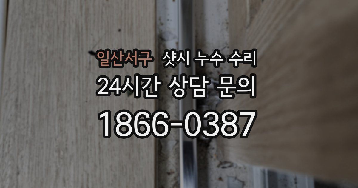 일산서구 샷시 누수 수리
