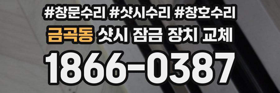 금곡동 샷시 잠금 장치 교체