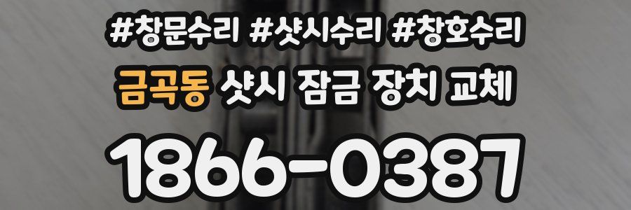 금곡동 샷시 잠금 장치 교체