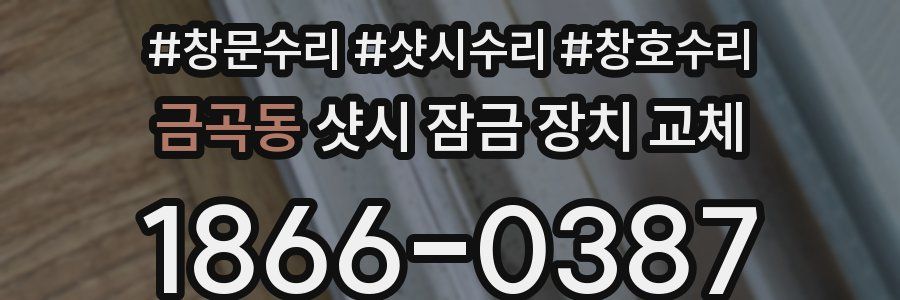 금곡동 샷시 잠금 장치 교체