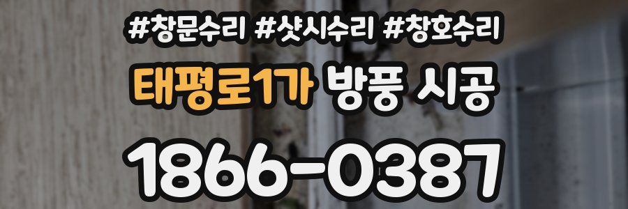 태평로1가 방풍 시공