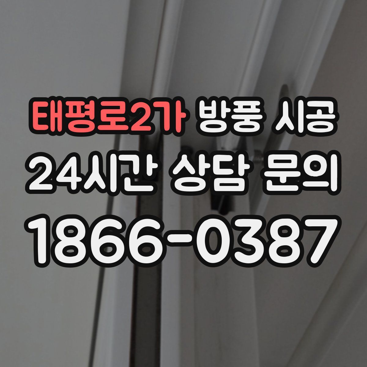 태평로2가 방풍 시공