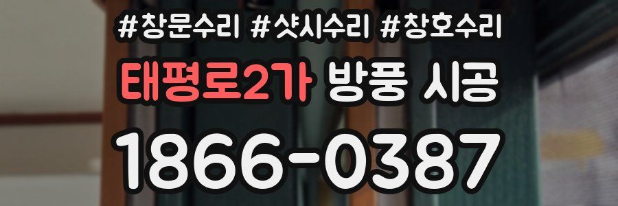 태평로2가 방풍 시공