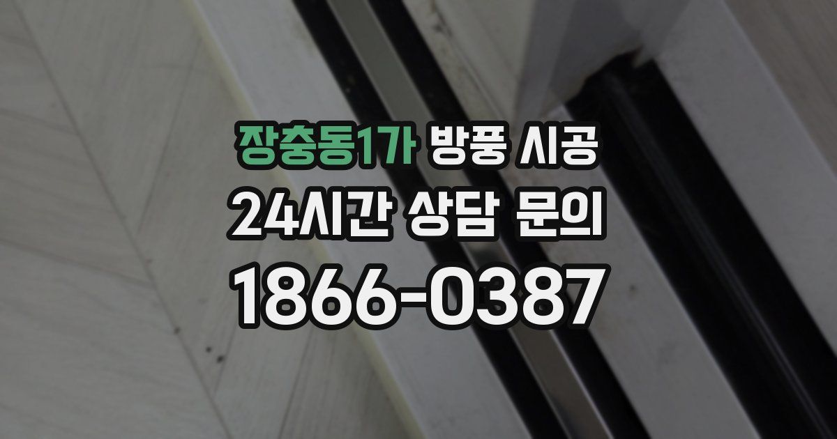 장충동1가 방풍 시공