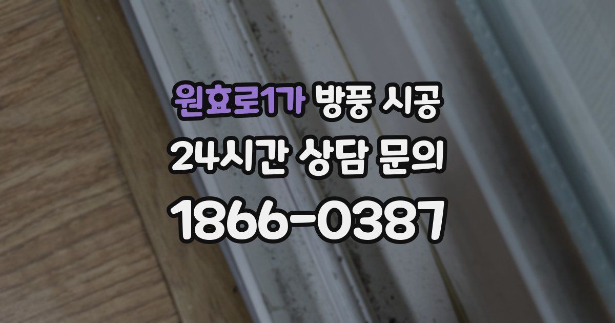 원효로1가 방풍 시공