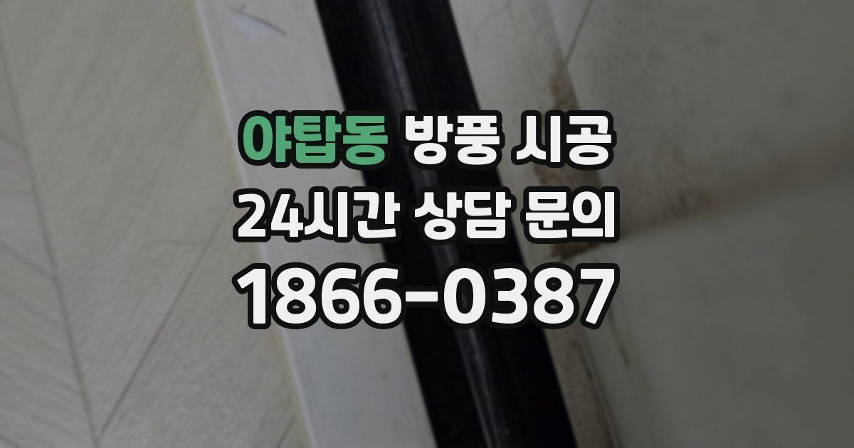 야탑동 방풍 시공