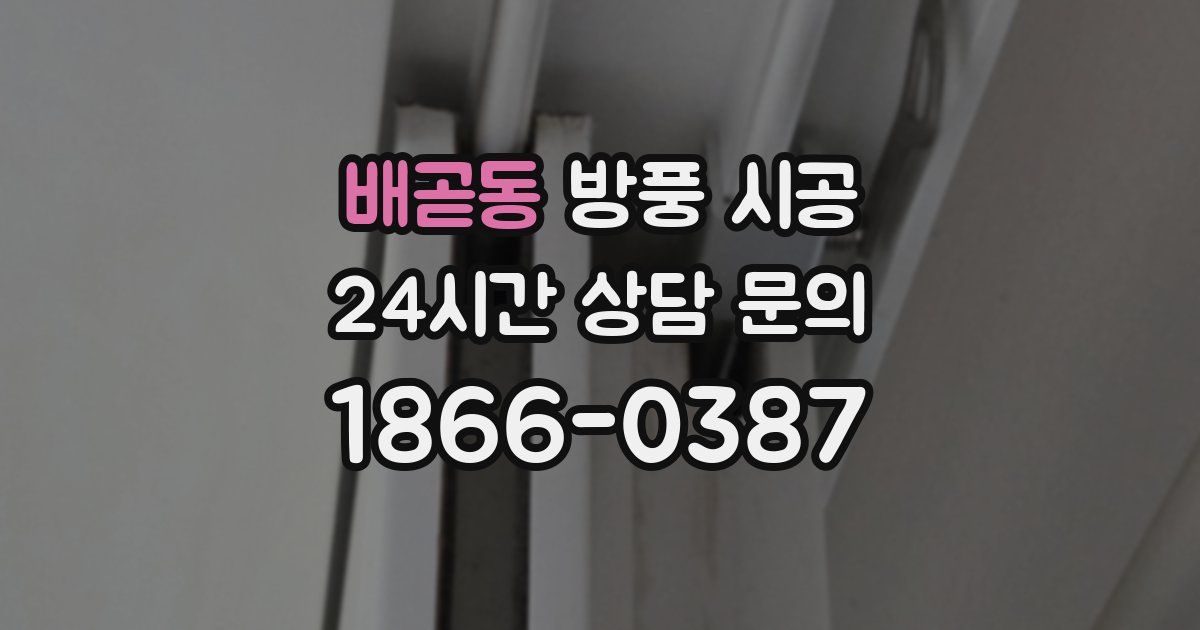 배곧동 방풍 시공