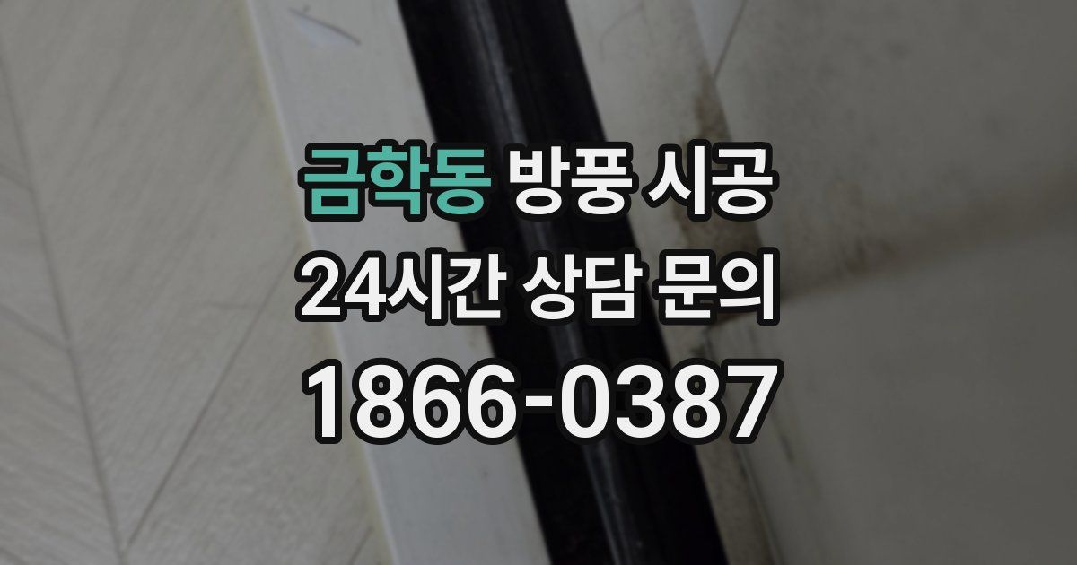 금학동 방풍 시공