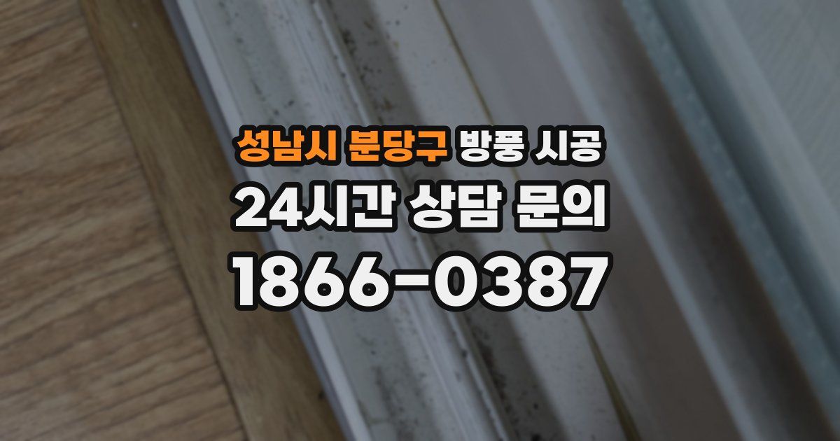 성남시 분당구 방풍 시공