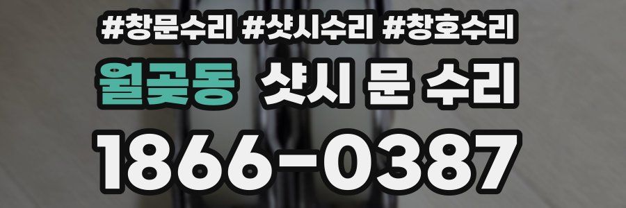 월곶동 샷시 문 수리