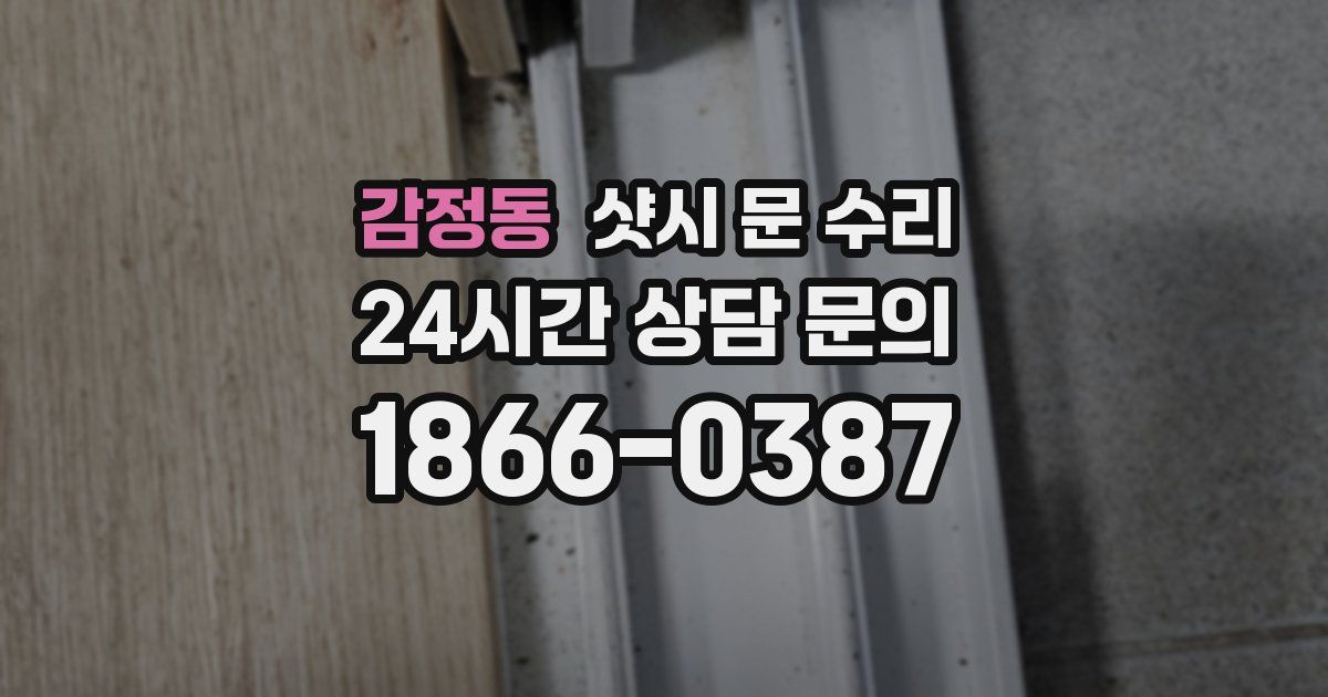 감정동 샷시 문 수리