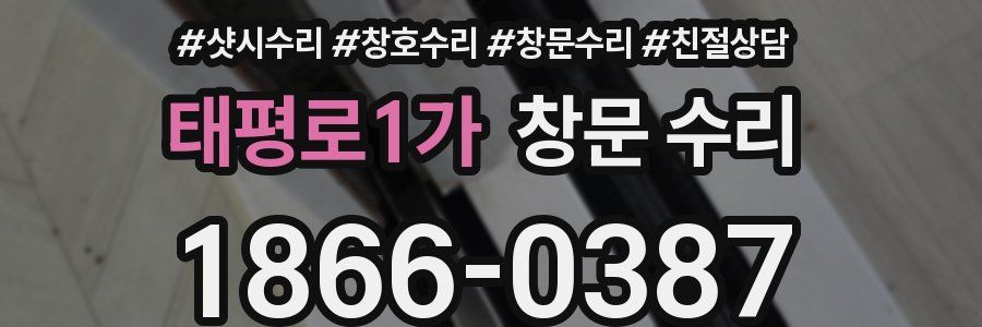 태평로1가 창문 수리