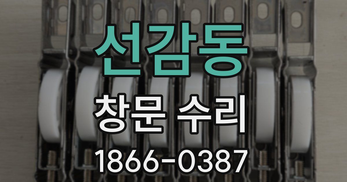 선감동 창문 수리
