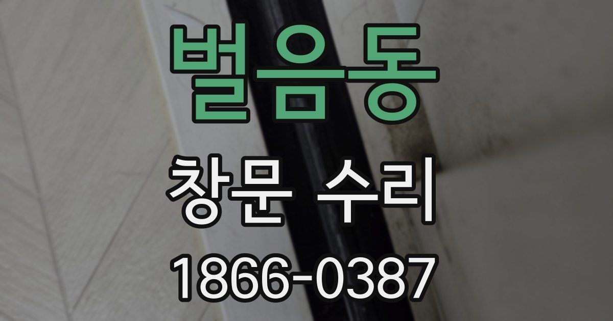 벌음동 창문 수리