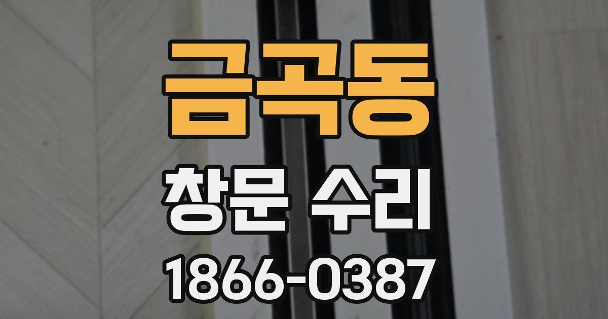 금곡동 창문 수리