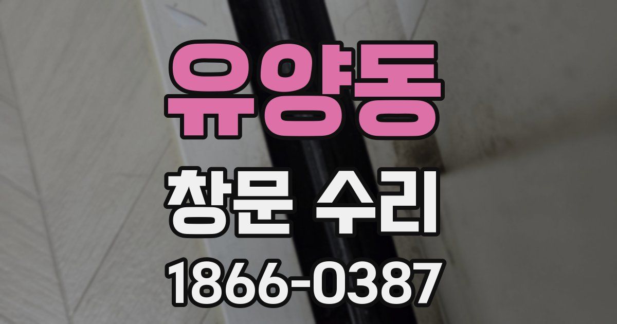 유양동 창문 수리