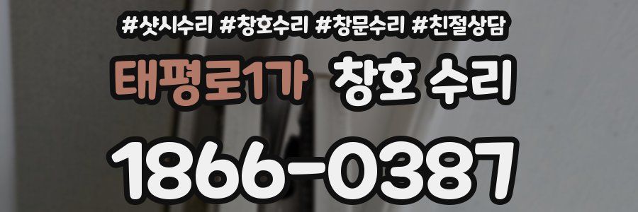 태평로1가 창호 수리
