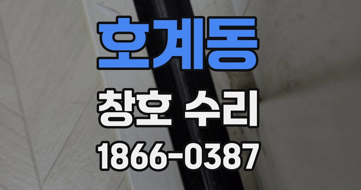 호계동 창호 수리