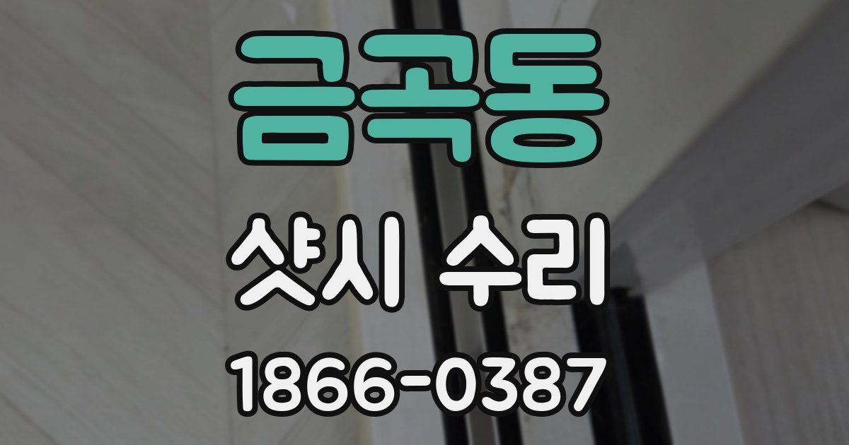 금곡동 샷시 수리