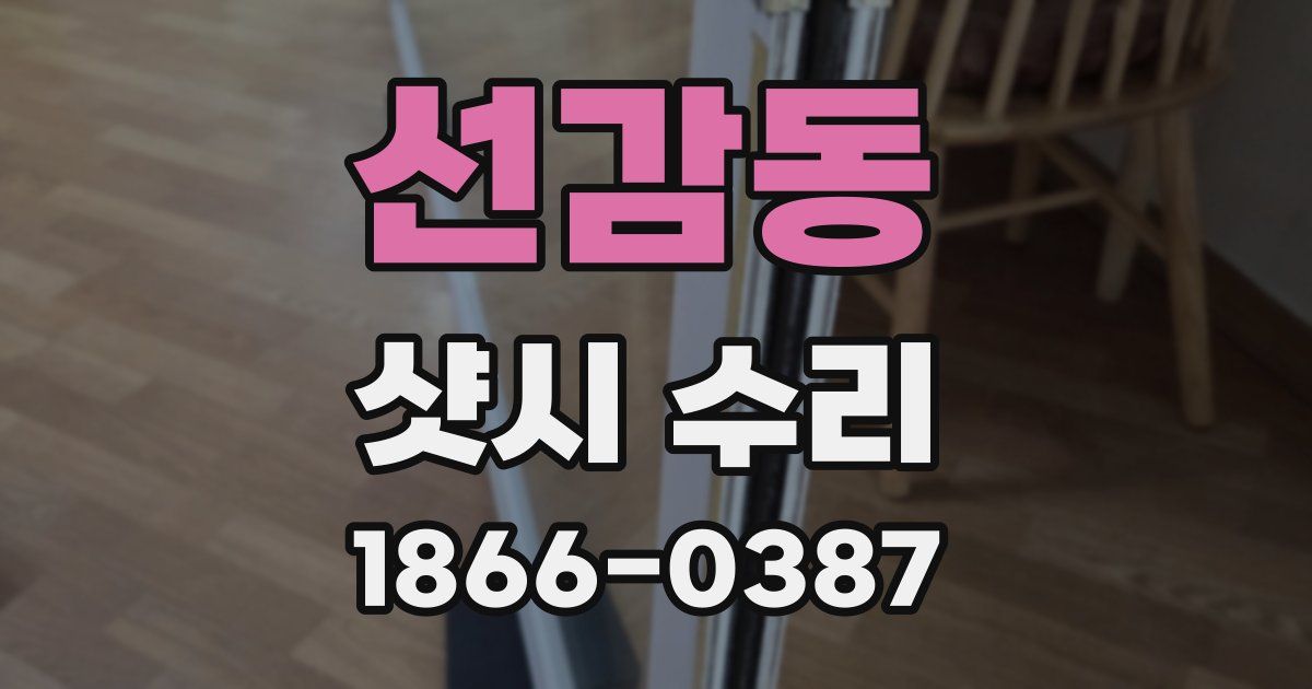 선감동 샷시 수리