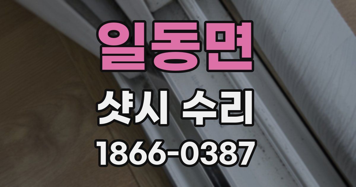 일동면 샷시 수리