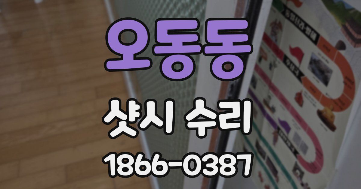 오동동 샷시 수리