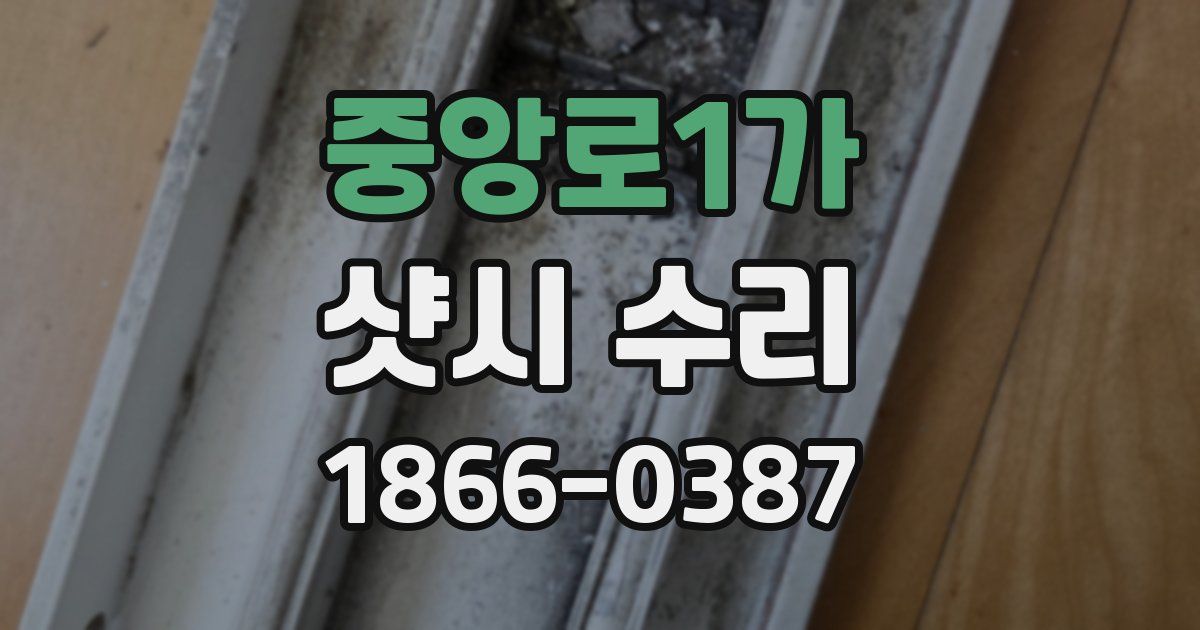 중앙로1가 샷시 수리