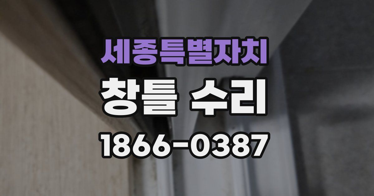 세종특별자치 창틀 수리