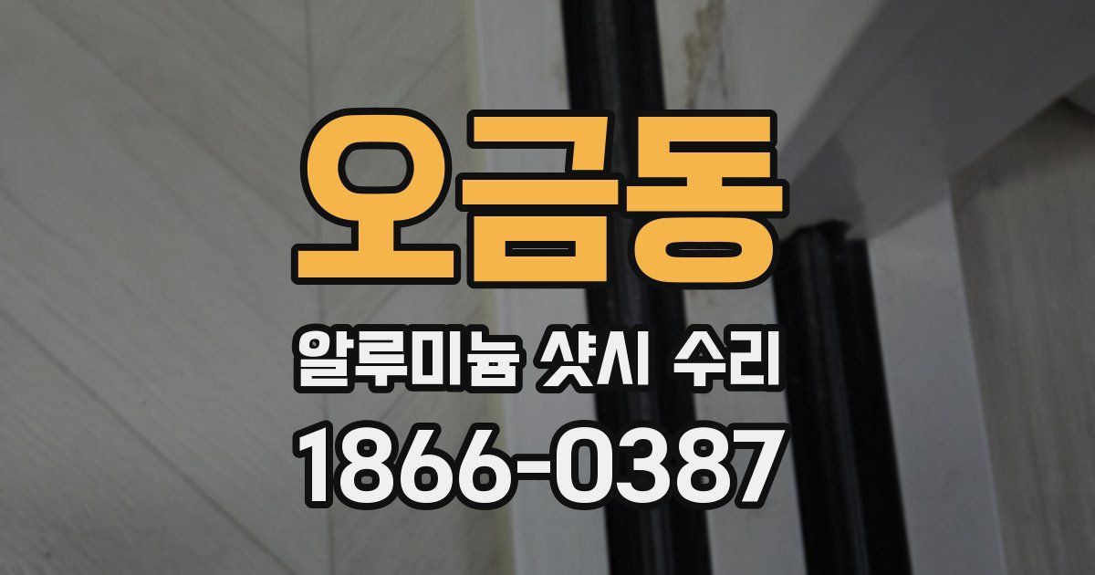 오금동 알루미늄 샷시 수리
