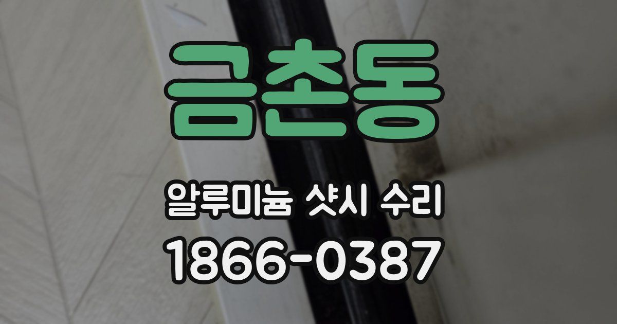 금촌동 알루미늄 샷시 수리