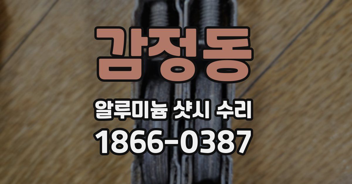 감정동 알루미늄 샷시 수리