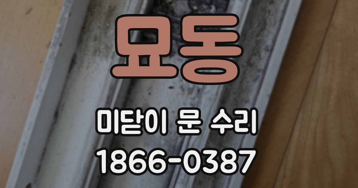 묘동 미닫이 문 수리