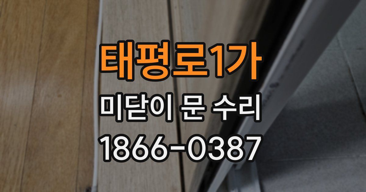 태평로1가 미닫이 문 수리