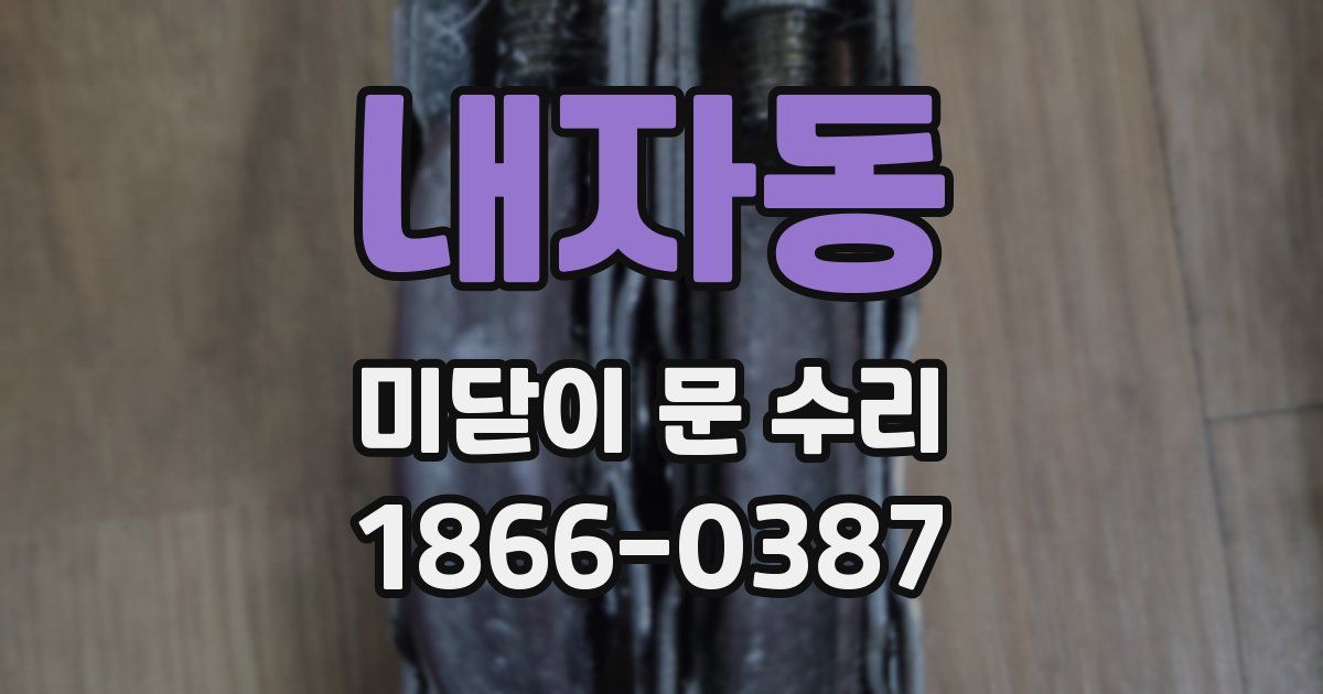 내자동 미닫이 문 수리