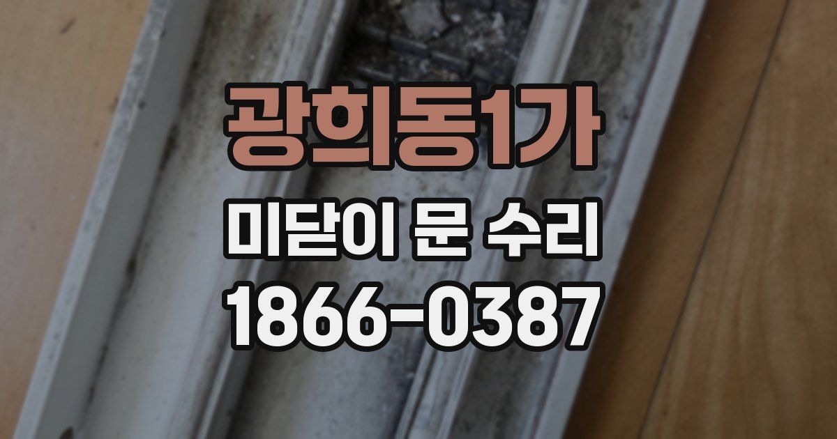 광희동1가 미닫이 문 수리