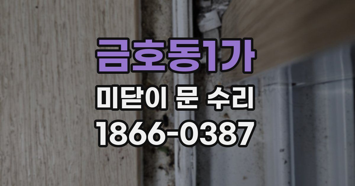 금호동1가 미닫이 문 수리