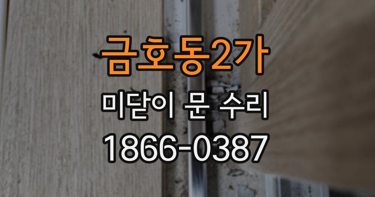 금호동2가 미닫이 문 수리