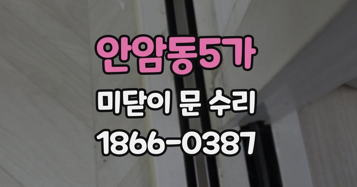 안암동5가 미닫이 문 수리